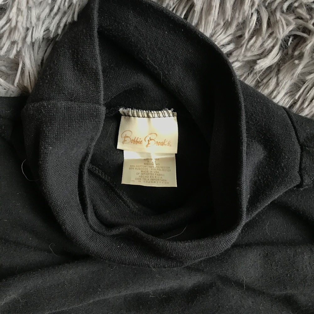 Basic Black Turtleneck Top - Picture 6 of 6